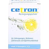 cetron Reinigungspulver für Zahnspangen, Schienen, Zahnersatz und Sportmundschutz, 5 St. B