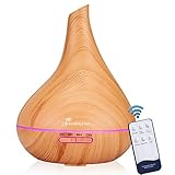 Diffuserlove Luftbefeuchter Aroma diffuser 500ML Ultraschall Luftbefeuchter Trag usor Cool Mist H