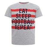 FC Liverpool Eat Sleep Repeat Kids T-Shirt (5-6, grau)