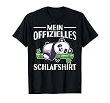 Offizielles Schlafshirt Nachthemd Schlafanzug Panda T-S