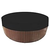 QPY Runde Whirlpool-Abdeckung Freien, SPA-Whirlpoolabdeckungen Staubabdeckung Swimmingpool Staubschutzabdeckung Wasserdicht und Staubdicht für Badewannen im F