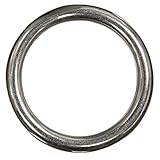 5 Stück Ring 5 x 40 mm geschweißt, poliert - Edelstahl A4