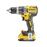 DeWalt Akku-Schlagbohrschrauber/ Akkuschrauber (18 Volt, 15-stufiges Drehmomentmodul, 13 mm Schnellspann-Bohrfutter, LED-Arbeitslicht, inklusive Zubehör) DCD796D2