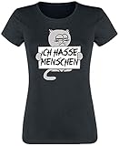 Ich hasse Menschen Frauen T-Shirt schwarz M