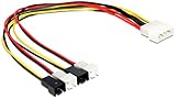 Delock Kabel Power Molex 4 Pin Stecker  4X 2 Pin Stecker Lü