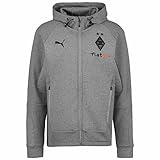 PUMA Borussia Mönchengladbach Casuals Kapuzenjacke Herren grau/grün, L