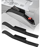 JOYTUTUS Auto Lückenfüller, 2 Stück Autositzspaltfüller mit Aufbewahrungsbox, Interior Sitzlückenfüller mit Kunstleder für Fahrersitz, Beifahrersitz, Schw