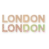 CREATIV DISCOUNT® Papp-Buchstaben-Set London, Deko-Schriftzug 17,5