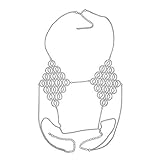 CHSDN Sexy Diamant-Dessous-Kette, Körperkette, Bikini-Kette, Retro sexy Strass eingelegter Hohlkette, Bikini-Diamant-BH, Metallkette,Silber,One S