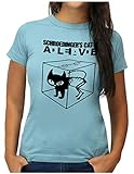 OM3® - Big Bang - Schroedingers Cat - T-Shirt - Damen - Sheldon Katze - XXL, Hellb