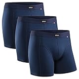 DANISH ENDURANCE Herren Boxershorts, Marineblau - 3 Pack, Gr.- XL