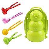 goodjinHH 01 Schneeball Maker Clip Set,Schneeball Zange Schneeballpresse Schneebälle Form Maker Schneeklammer,Outdoor Spielzeug für Kinder,Weihnachtliche Schneekugeln Clip (B)