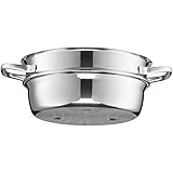 Silit Compact Dämpfereinsatz 22 cm, stapelbar, Edelstahl poliert, Gemüse-/ Kartoffeldämpfer, spülmaschinengeeig