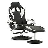 ADHW Liege Relaxsessel Gaming Racing Sessel Fernsehsessel kippbar verstellb