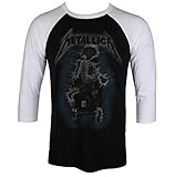 Metallica Herren Electric Chair T-Shirt, Mehrfarbig (Weiß/Schwarz), XL