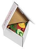 Pizza Socks Box Slice - Vegetarische - Damen Herren Pizza Socken 1 Paar - Größen 36-40