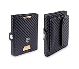 TRAVANDO Slim Wallet - Mini Geldbörse Herren Klein - Kartenetui - RFID Geldbeutel Männer - Kreditkartenetui - Portemonnaie for Men, Portmonai, Portmonaise, Geldtasche, Portmonee, Brieftasche D