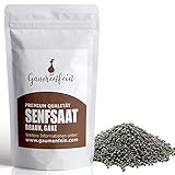 GAUMENFEIN® Senfsaat Braun Ganz - Senf Samen, Senf Körner - 250g - natürliche Premium Q