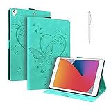 Hülle Samsung Tab S7 Plus 12.4 Cover Grün PU Leder Smart Schutzhülle mit Elastischer Stifthalter, Kartensteckplatz Auto Sleep/Wake Samsung galaxy tab s7 Hü