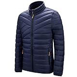 Herren Herbst und Winter Jacke Baumwolle Weste Warme Jacke Herren Sweatshirt Hoodie Sweater Sale Winddichte Oberbekleidung Kleidung für den täglichen Gebrauch im Freien, Dunkelblau #4, XXXXL