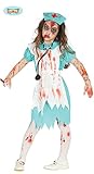 grünes Zombie OP Krankenschwester Kinder Halloween Kinderkostüm Blut Gr. 98 - 146, GröÃŸe:140/146