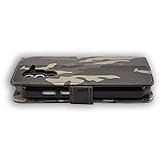caseroxx Handy Hülle Tasche kompatibel mit Cat S60 Bookstyle-Case Wallet Case in Camouflag