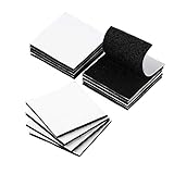 12 STÜCKE Industrie klettband selbstklebend extra stark,kleben statt bohren Starke Klettverschluss, Doppelseitig Klebend Harmlos für Wände und Boden, Tür, Gläser, Metalle, Spiegel (Platz 60mm)