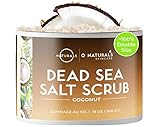 Körperpeeling Salt Body Scrub Peeling Gesicht Peeling Körper Gegen Cellulite Coconut mit Vanilla Feuchtigkeitsspendend Eingewachsene Haare Körner Totes Meer Salz Dead Skin removal Frauen Männer 500g