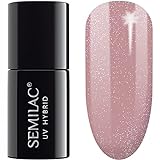 Semilac UV Nagellack Shimmer Farb 320 Shimmer Dust Beige 7ml UV LED Farblack für Farbintensive Fingernägel Ergiebig und Langlebig N