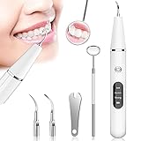 Zahnreinigung Set, DDKJ Zahnreinigungsset für Pflege von Zahn Zuhause, 2 Köpfe und 3 Modi, USB -Wiederaufladb