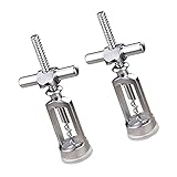 Luxshiny Korkenzieher Wein Flasche Opener Manuelle Wein Opener Zink Legierung Wein Opener Multifunktionale Kork Flasche Opener für Bar (Silber)