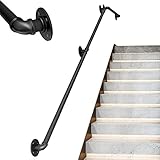 YAOJIA handlauf Edelstahl außen Haltegriffe Für Außentreppen Handlauf Geländer Geländer-Stützset Für Drinnen Und Draußen Stufen | Metall Schmiedeeisen Treppengeländer Wasserpfeife (Size : 270cm(9ft))