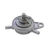 GOOFIT 3-Wege-Benzinhahn Gas Benzinhahn Vacuum Low-Tension-Abschalter Pumpe Ersatz für GY6 50cc 60cc 80cc 125cc 150cc Vergaser Chinese ATV Go Kart-Moped-Roller-T