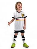 Unbekannt Fußball Trikotset Trikot Kinder 4 Sterne Deutschland Wunschname Nummer Geschenk Größe 98-170 T-Shirt Weltmeister 2014 Fanartikel EM WM (158)