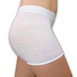 ButzeleService.de 4er Set Wochenbett Panties mit Bein-Ansatz, Seamless Damen Pagen Krankenhaus Slips für Einweg Wöchnerinnen Binden nach der Geburt, Unterwäsche Mehrpack (XL)