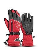 Winterhandschuhe，Snowboard Handschuhe Ski-Handschuhe Motorrad Wasserdichte Fleece Thermal Handschuhe Snowboard Snowmobile Handschuhe Männer Frauen Winter Schnee Handschuhe Männlich Beheizte H