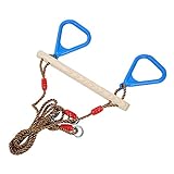 CUTULAMO Gymnastikringe, belastbar 120kg Umweltfreundliche Trapez-Schaukelringe -Klimmzug-Ringe Klimmzug-Ringe für Fitness zum Krafttraining