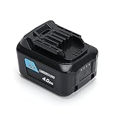 BL1040 BL1040B BL1015 REEXBON Akku 10,8V 4,0Ah Li-ion Ersatzakku für Makita 197402-0 197390-1 DF331D DF331DSMJ mit LED Indik
