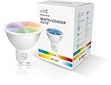 RADEMACHER addZ White + Colour GU10 LED Lampe, 4,8 W, Zigbee 3.0 Leuchtmittel, RGBW 16 Mio. Farben, dimmbar z.B. via HomePilot, 1800-6500K, Typ: 8438