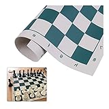 MUTYLRR Internationales Schach 1 stück Neue 34, 5 cm. PVC. Lederturnier Pädagogisches Schachbrett for Kinder- Pädagogische Spiele chinesisches S