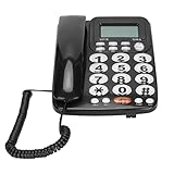 SUCIE Festnetztelefon zu Hause, Anrufer-ID-Tischtelefon mit Neigungsdisplay für Hotelzimmer für Bü