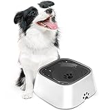 Unipampa Auslaufsicherer Wassernapf, Trinknapf, Schwimmender Wassernapf für Haustiere, Hundenapf Nicht Verschüttete Wasserschale, langsamer Trinknapf für Haustiere, Hunde, Katzen, Welpen, 1500