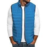 JenK Cing Herren Weste Casual Leicht Bodywarmer Steppweste Daunenweste Funktionsweste Vest Ärmellose Sportweste Winterjacke Wärme Freizeit Outdoor Slim Fit Modellauswahl Reißverschluss Übergangsjack