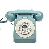 Ontihang Haustelefone Schnurgebundenes Retro-Multifunktions-Festnetztelefon 60er Jahre Klassisches Antikes Telefon Einstellbare Klingeltongröße für Hotelbü