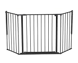 Baby Dan Konfigurationsgitter Flex M, 90 - 146 cm - Hergestellt in Dänemark + TÜV/GS geprüft, Farbe: Anthrazit(Trennbar)