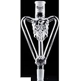 CRT Shisha Molassefänger Glas 3-Arm Skull Totenkopf 3D 18/8er S