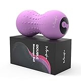 Maxgia Elektrisch Faszienrolle Wirbelsäule Rücken mit Wärmefunktion, Massageball Mit Noppen, Fussmassage Massageroller, Triggerpunkt Massagegerät Anti Stress Ball, Igelball Fitness Duob