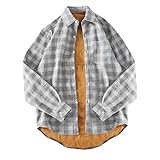 Bestyyo Dickes, warmes, Kariertes Hemd für Herren, Herbst- und Winterjacke 2369rge TET Dead end Luxus faltenfreie Farbe: schwarz, größe: Langarmshirt, (grün nr. 304057) hariana xs-XXL Juj