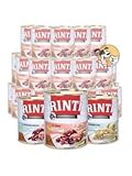 Rinti 30 x 800g Kennerfleisch Nassfutter aus 19 Sorten frei wählbar und MIOMERA gratis Snack