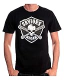 Horror-Shop The Walking Dead T-Shirt mit Saviors Negan Wappen S